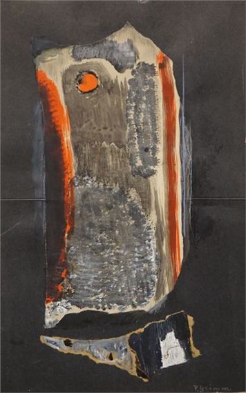 Abstraction sur fond noir by Pierre Grimm