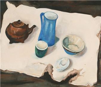 Shirley Rabe Masinter Oil on Canvas Still Life - Shirley Rabe Masinter