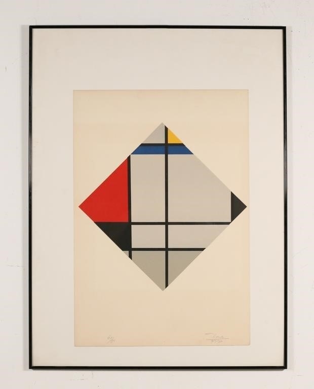 César‏ Domela | Cesar Domela Serigraph Composition Plastique 5M (1926 ...