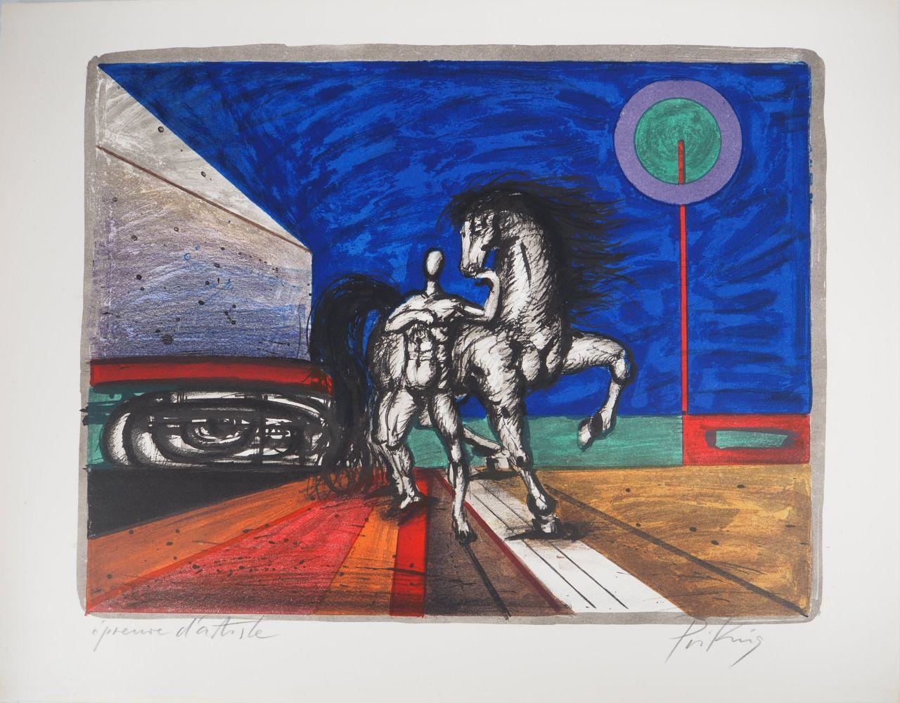 Franz Priking | PRIKING Franz - Promenade équestre au Clair de Lune ...