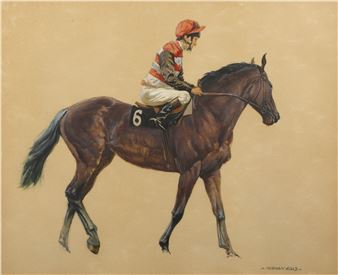 'Racehorse and Jockey' - Norman Hood
