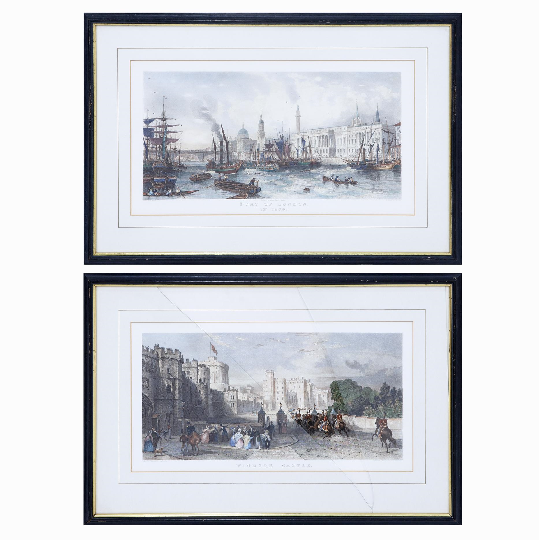 Thomas Allom | PUERTO DE LONDRES Y CASTILLO DE WINDSOR | MutualArt