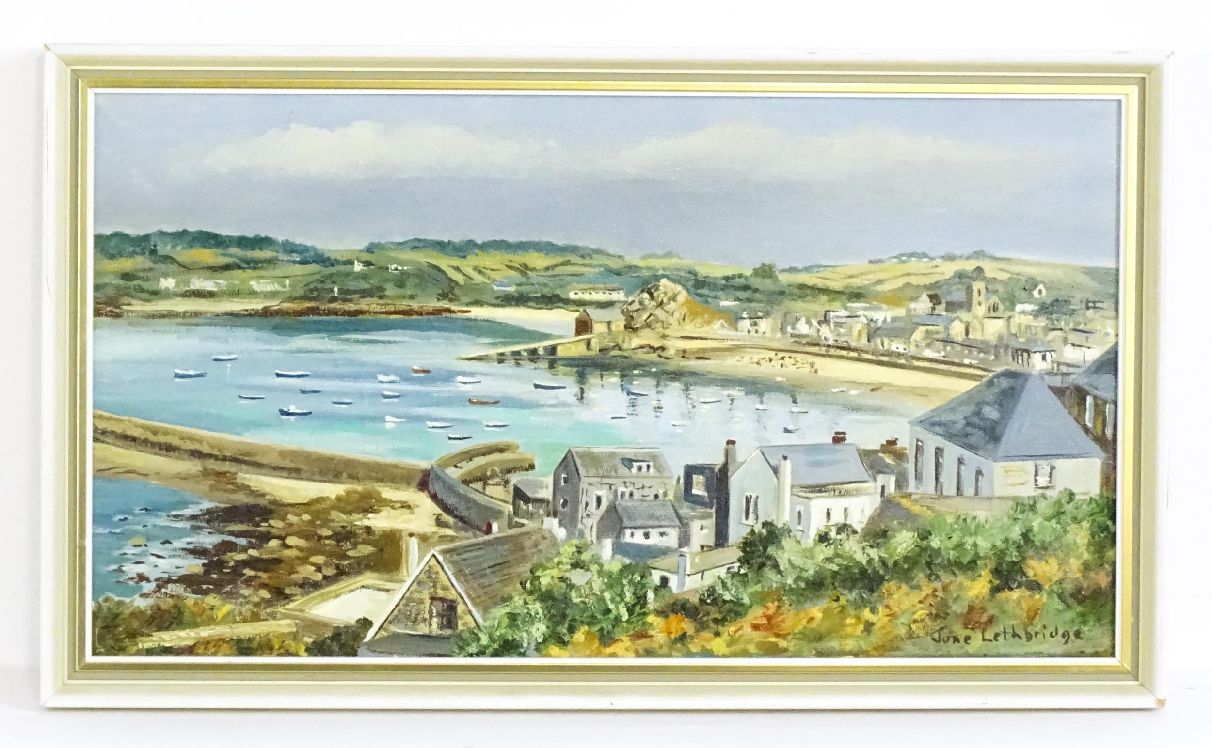 Artwork by June Lethbridge, St Mary's Harbour, Made of Oil on canvas