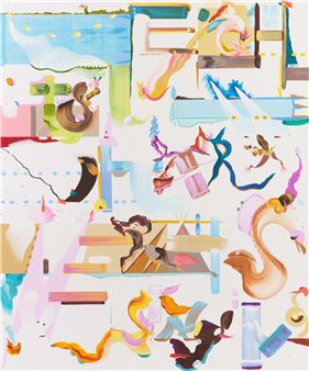 Fiona Rae: Messages - Galerie Nathalie Obadia, Paris (Faubourg Saint-Honoré)