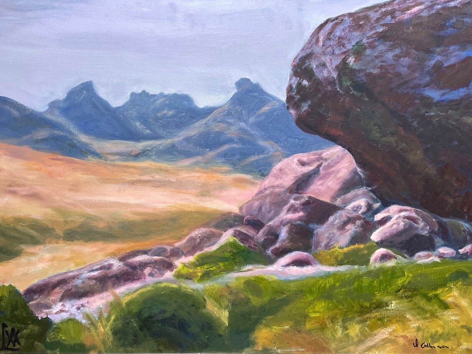 Val Atkinson | VIEW OF BEN ARTHUR MOUNTAIN OIL PAINTINGS (Early 21st ...