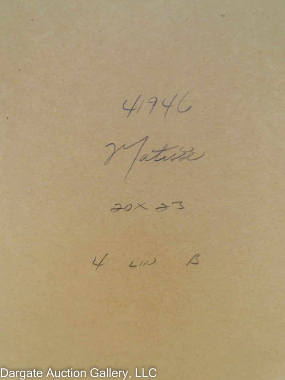 Artwork by Paul Matisse, b. 1933) La Cite  Notre Dame Etching. Signed in plate, Made of glass in gilt wood