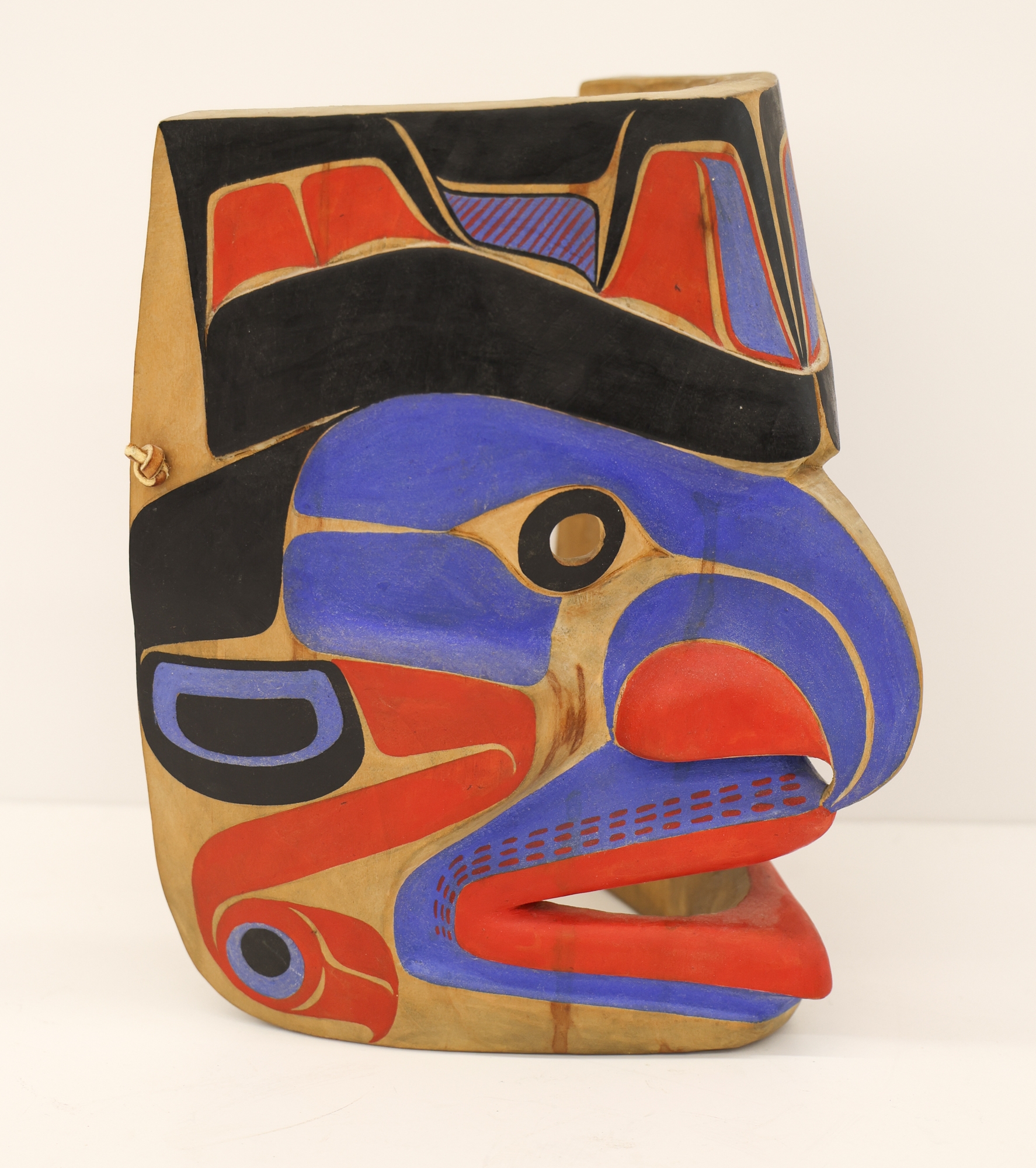 Joe David | Joe David ''Hawkman Mask'' 1973 Painted Cedar Mask (1973 ...