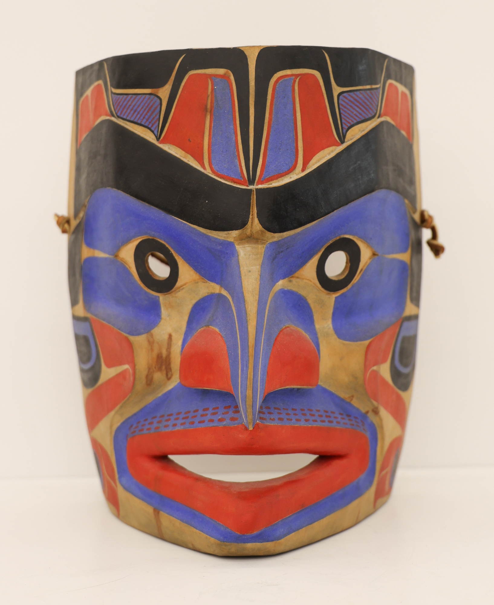 Joe David | Joe David ''Hawkman Mask'' 1973 Painted Cedar Mask (1973 ...