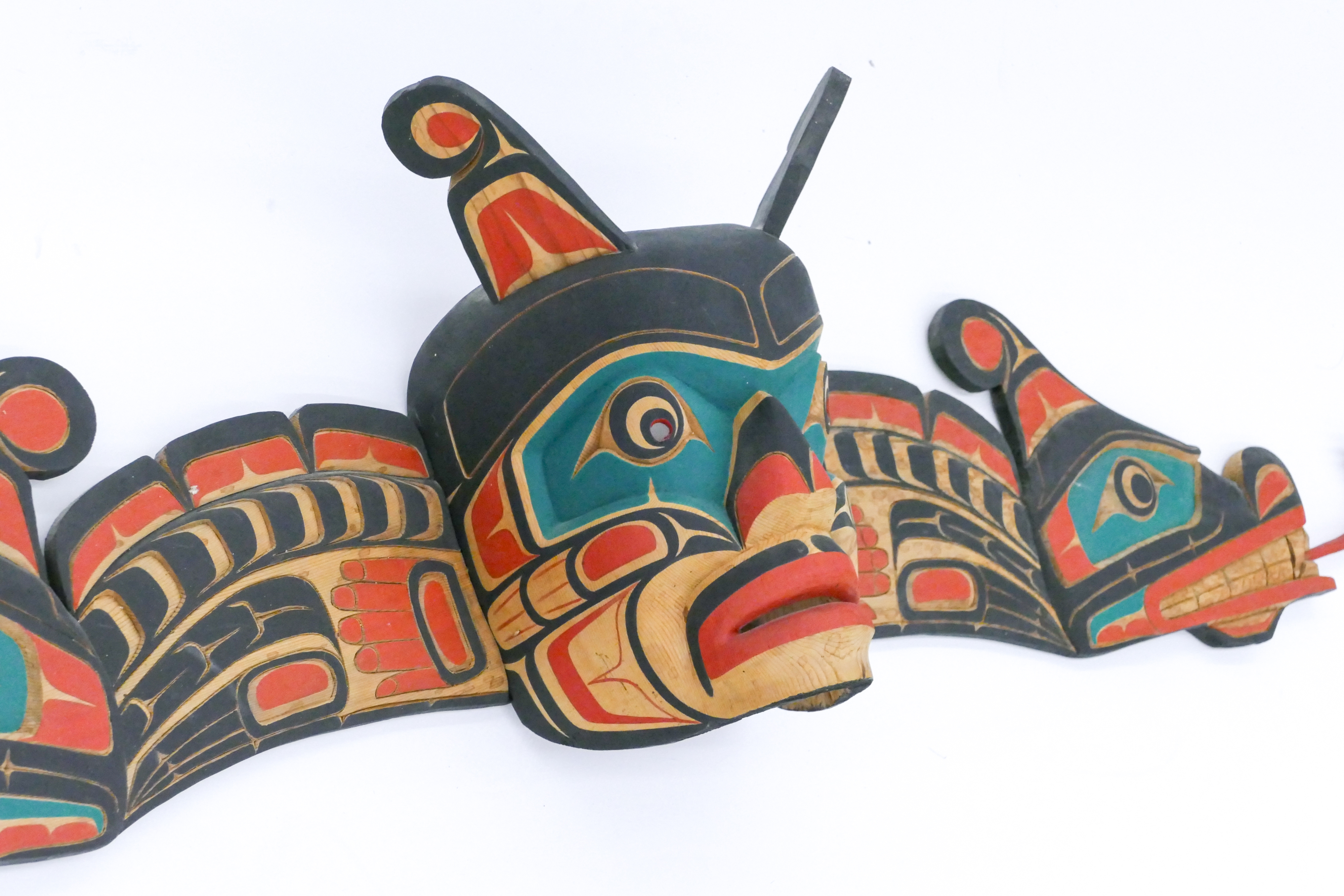 Oscar Matilpi | Ozzie Matilpi ''Kwaquitl Serpent'' (Sisiutl) Painted ...