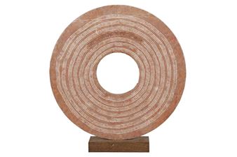 Complementary energy
sienna marble with copper 
high) (including the wooden base) - Alexia Weill