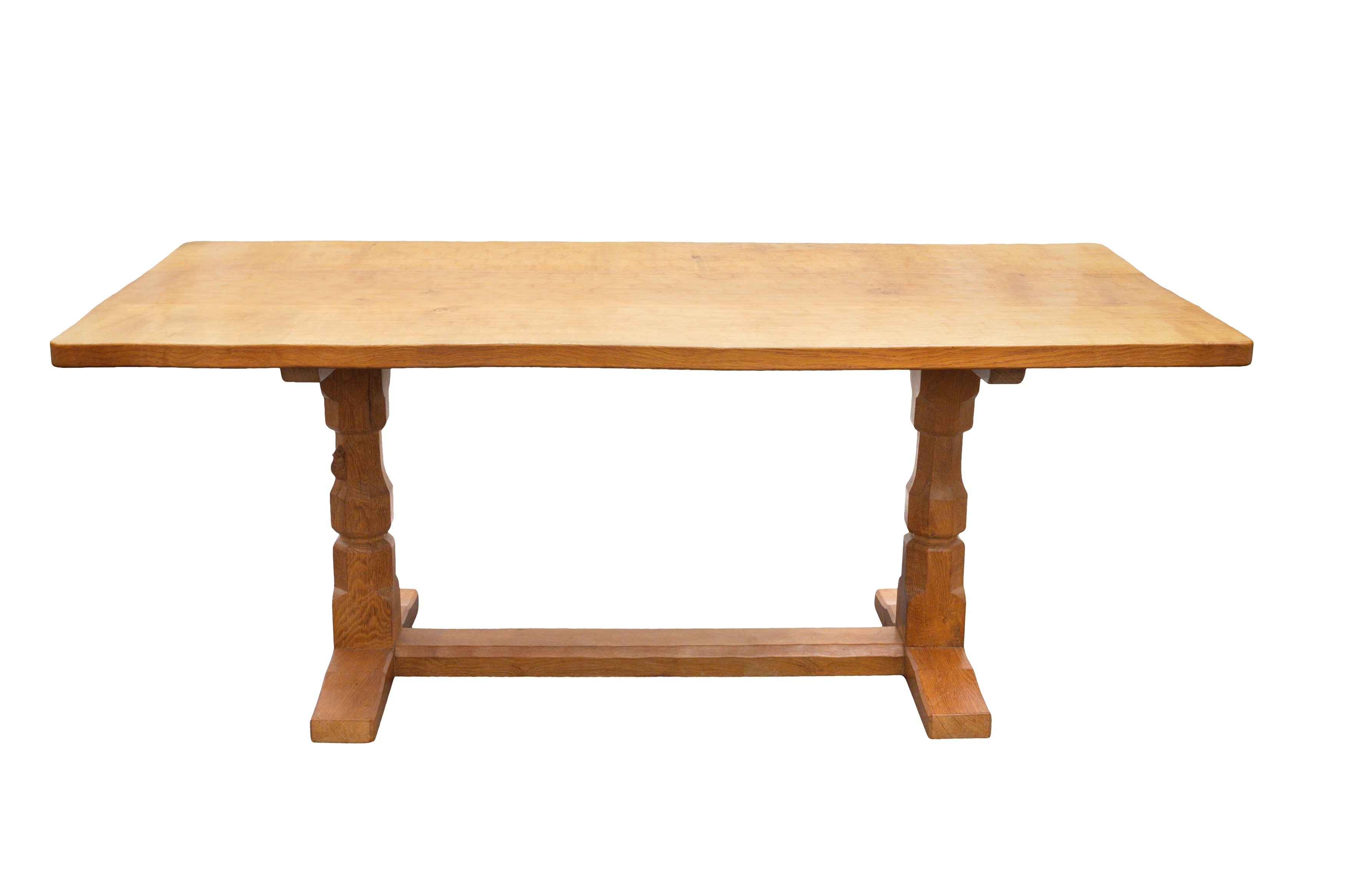Robert Thompson ROBERT ‘MOUSEMAN’ An refectory dining table, the adzed rectangular table top