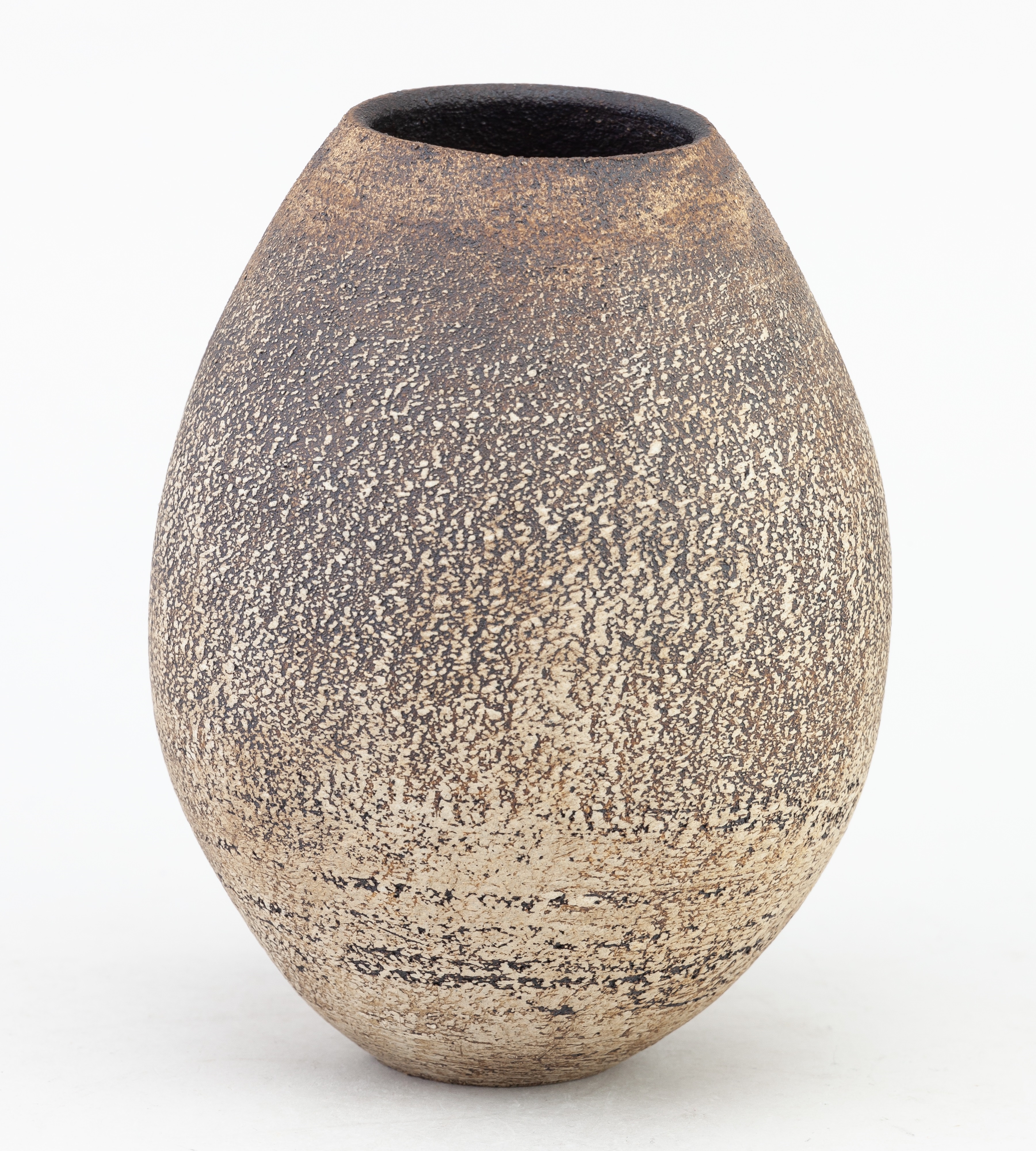 Artwork by Hans Coper, A bulbous stoneware vase in the manner of Hans Coper, Made of stoneware