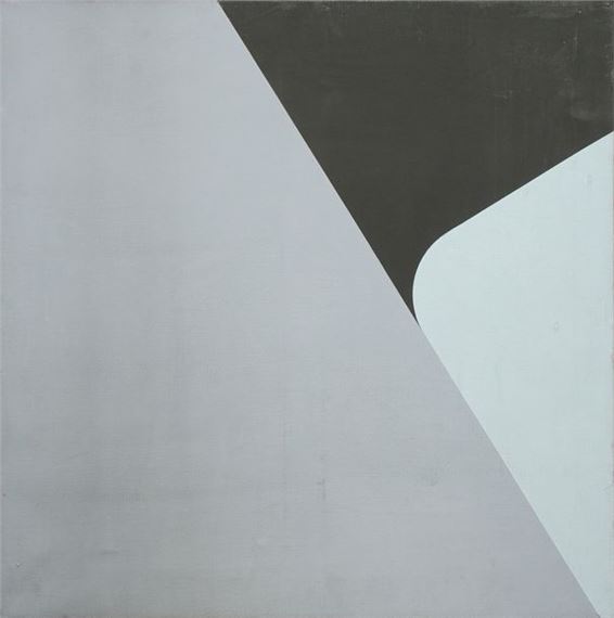 Black and gray composition, 1974, by Raymond Coudrin, 1974