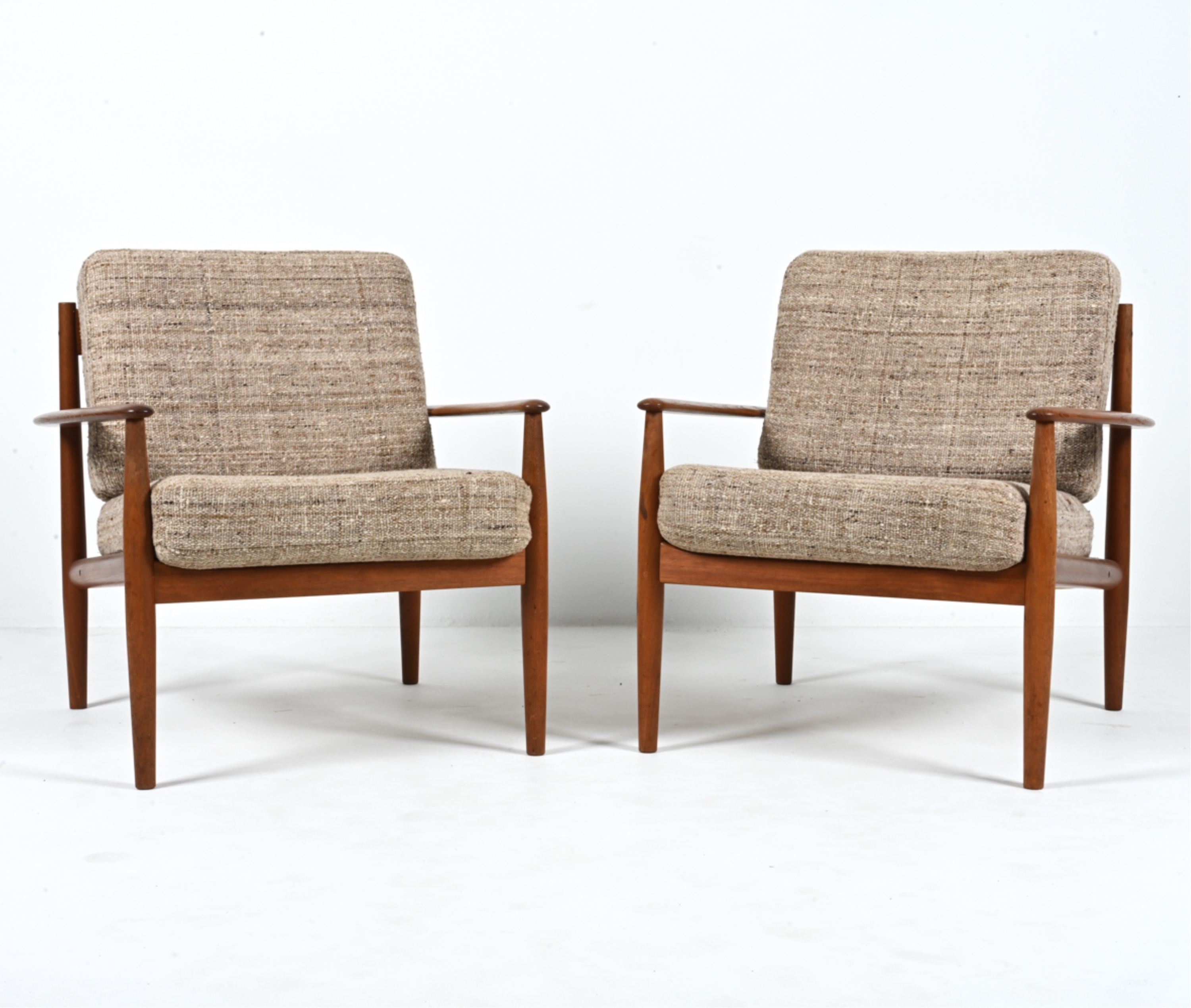 Artwork by Grete Jalk, (2) GRETE JALK FRANCE & SON MODEL 128 EASY CHAIRS, Made of fabric
