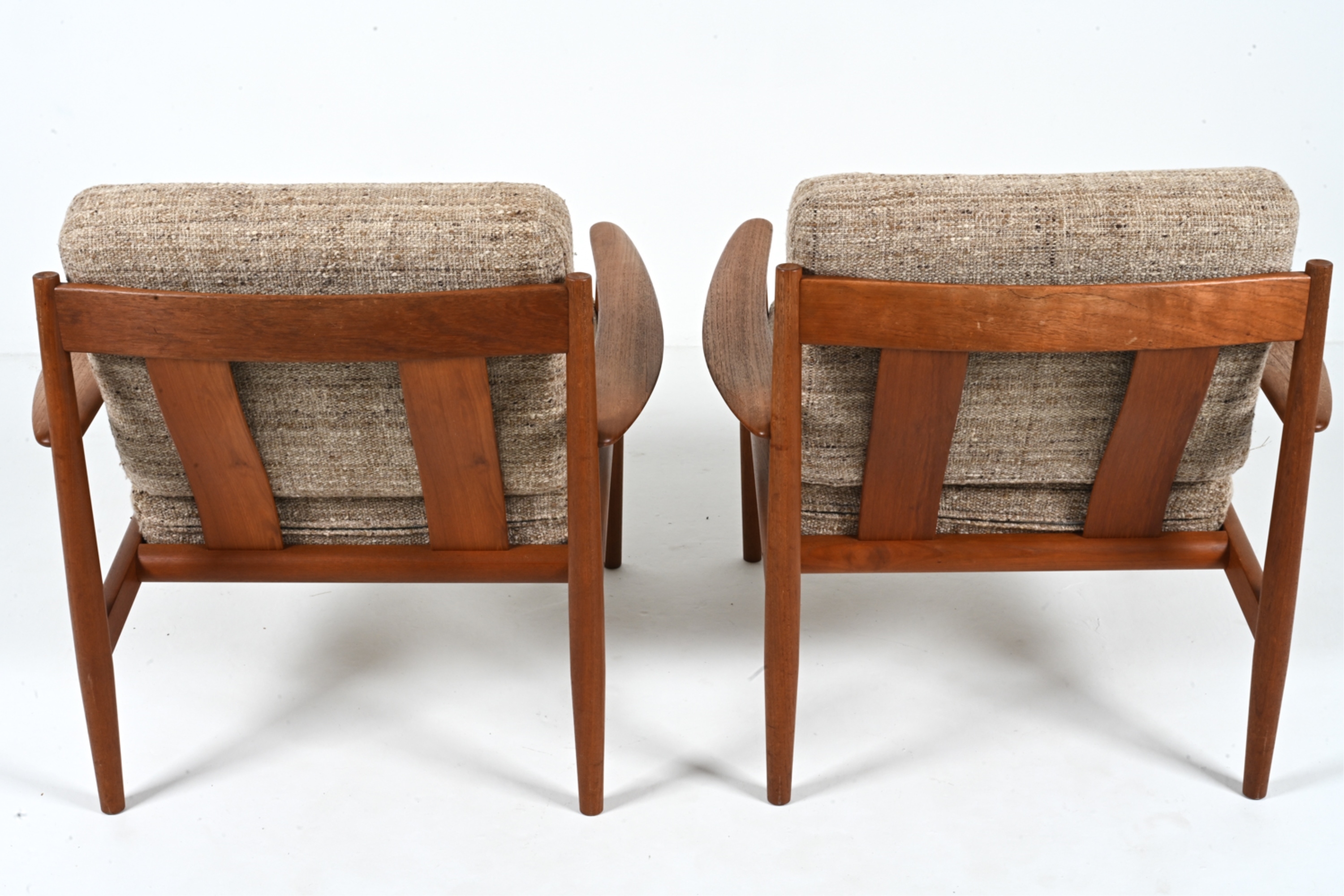 Artwork by Grete Jalk, (2) GRETE JALK FRANCE & SON MODEL 128 EASY CHAIRS, Made of fabric