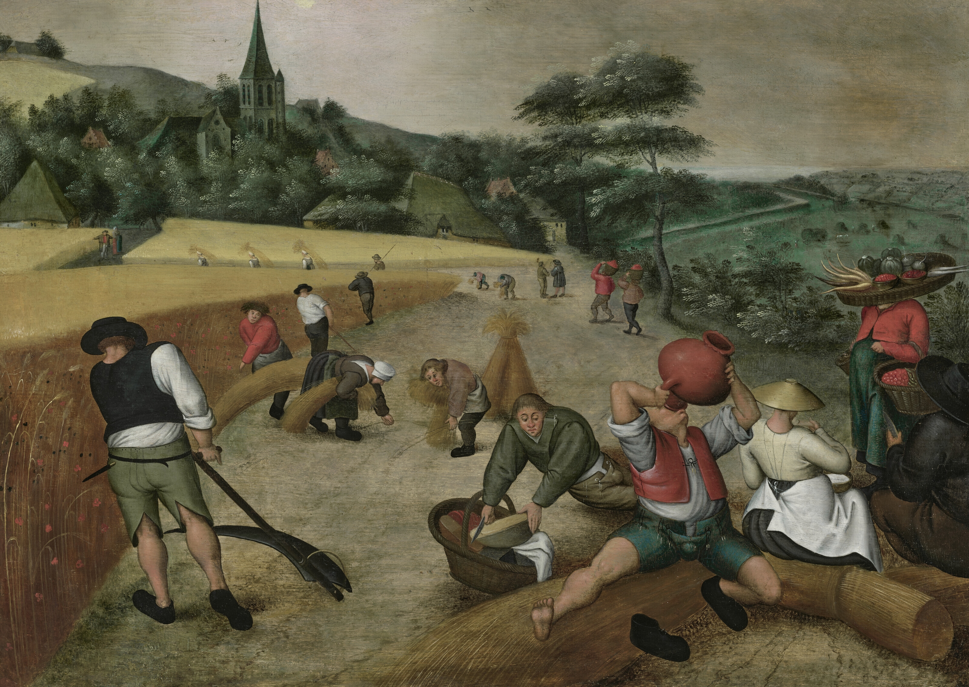 Summer: The Harvesters by Pieter Brueghel the Younger