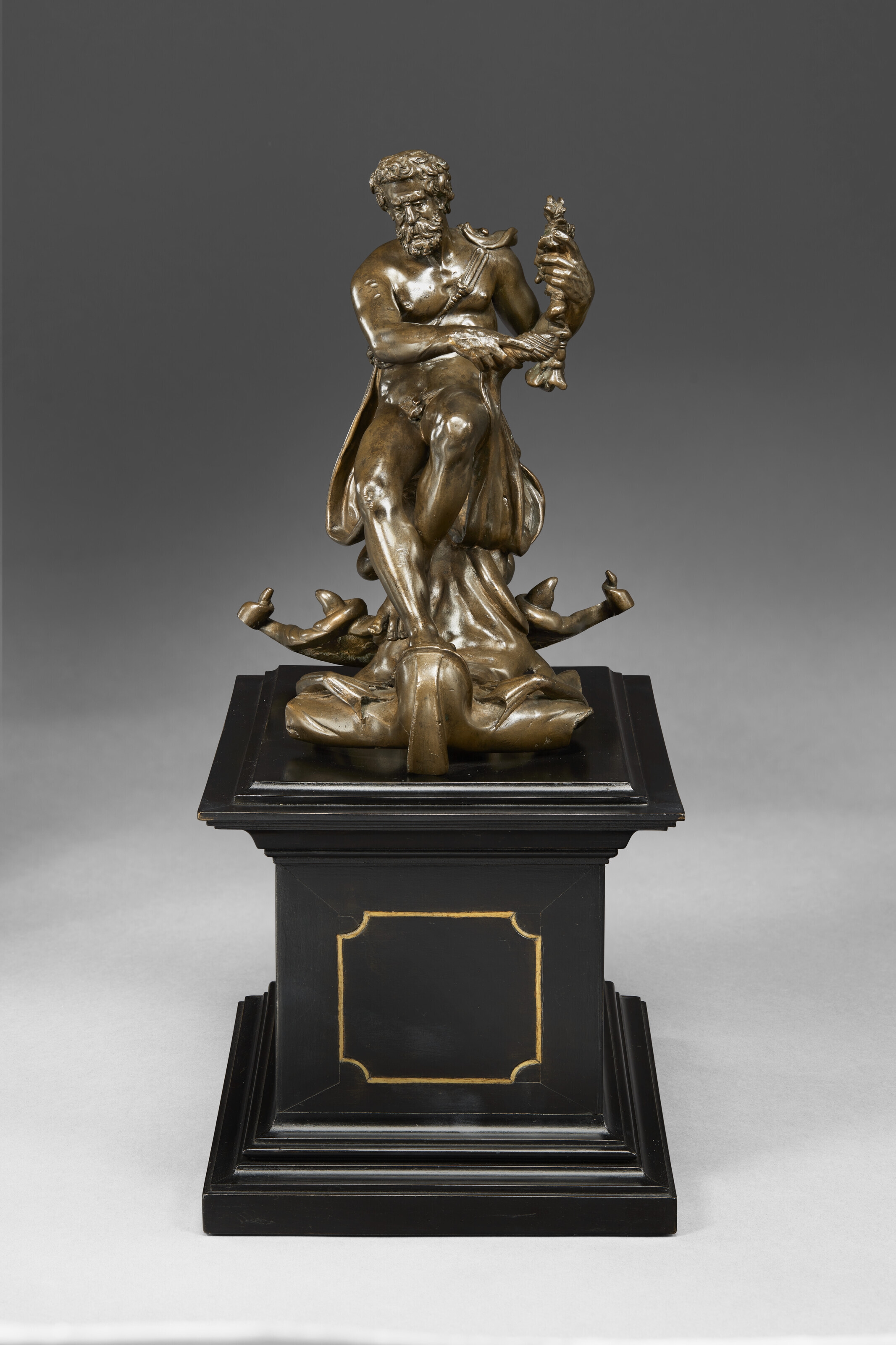 Artwork by Adriaen de Vries, HERCULES OVERCOMING NEREUS ON HIS WAY TO THE GARDEN OF THE HESPERIDES, Made of bronze