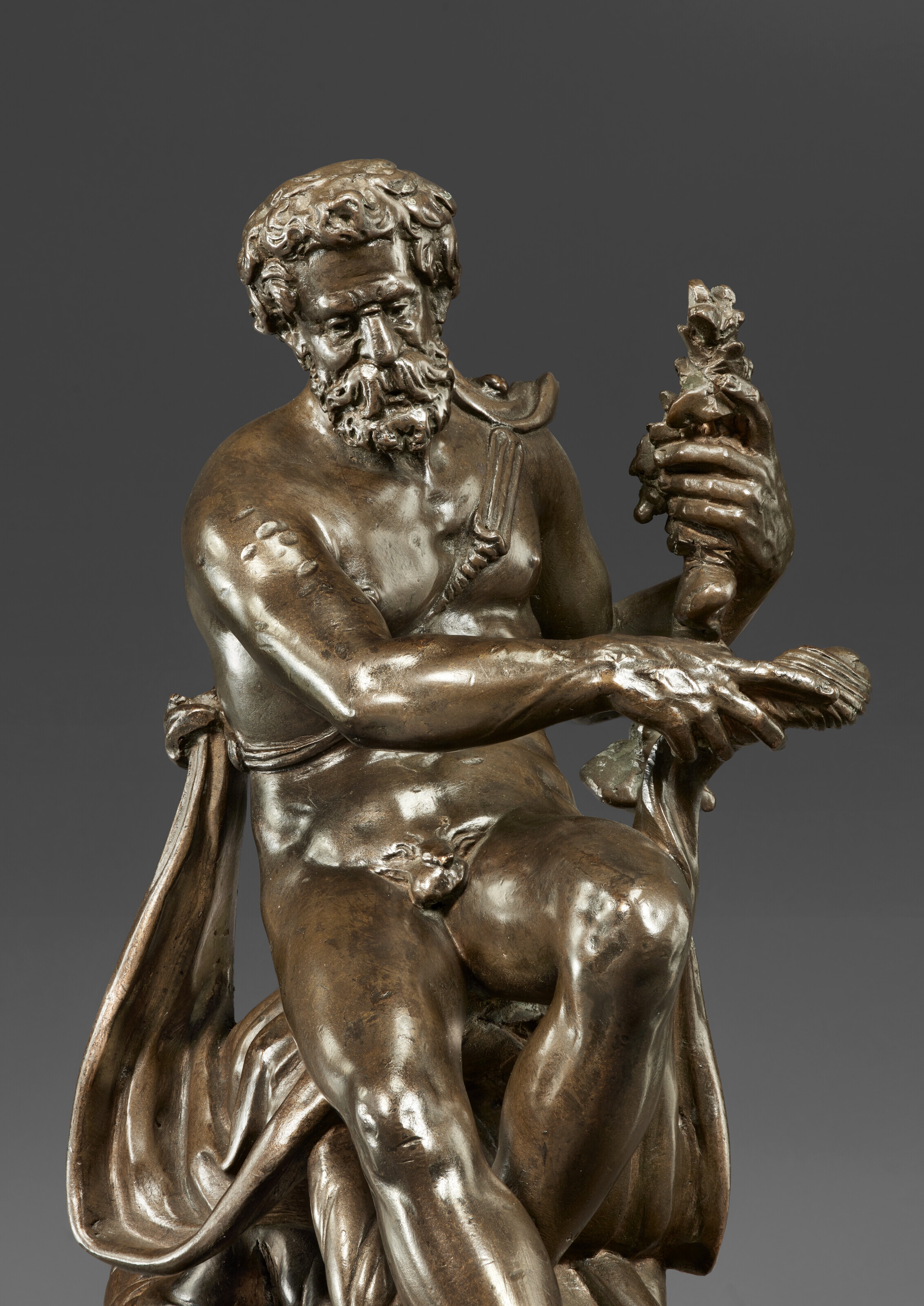 Artwork by Adriaen de Vries, HERCULES OVERCOMING NEREUS ON HIS WAY TO THE GARDEN OF THE HESPERIDES, Made of bronze