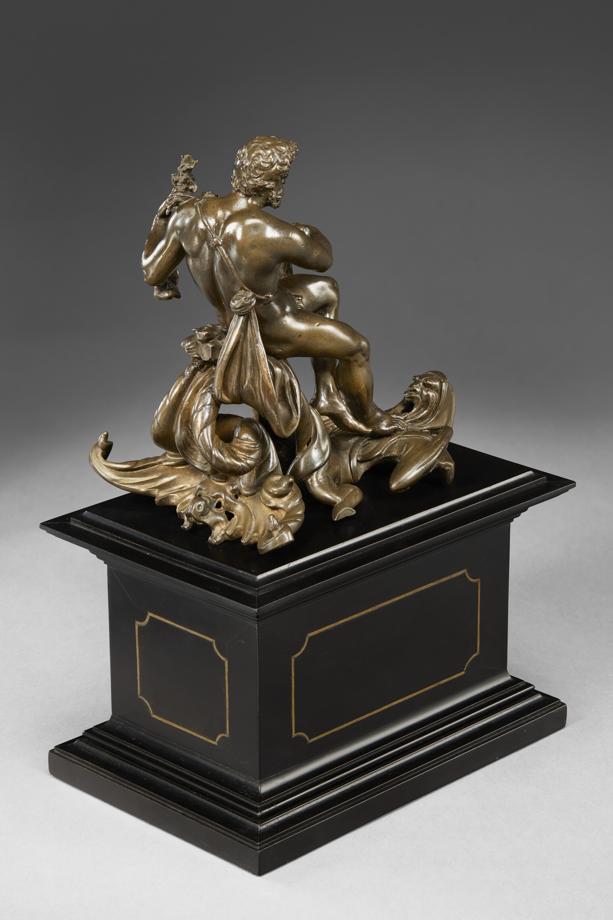 Artwork by Adriaen de Vries, HERCULES OVERCOMING NEREUS ON HIS WAY TO THE GARDEN OF THE HESPERIDES, Made of bronze