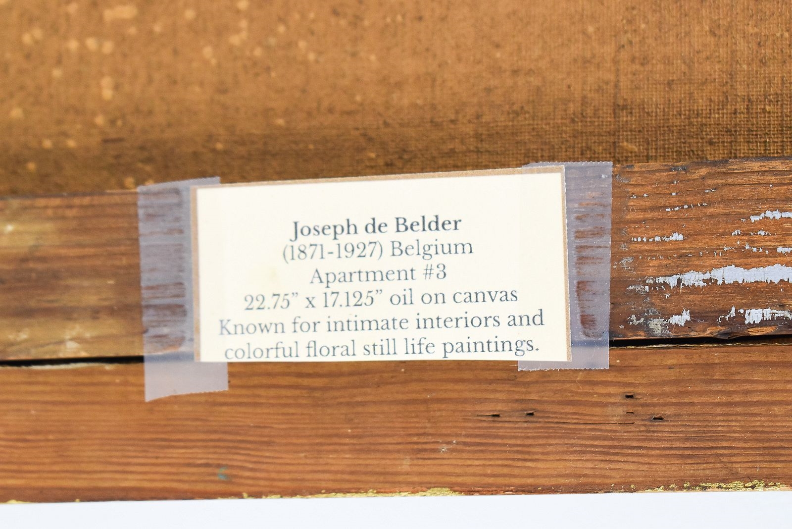 Jozef De Belder | JOSEPH DE BELDER OIL PAINTING | MutualArt