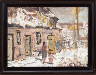 Stallgebäude mit Orpenstorf - Franz Niebuhr