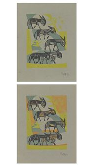 Donkeys. - Ernst Otto Köpke