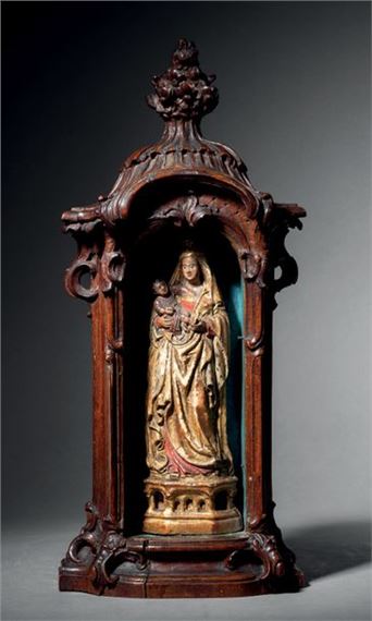 Dutch School, 15th Century | Virgin and Child in polychrome and gilded ...