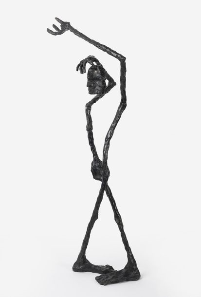 Artwork by Christian Brieu, The man with the four mobile profiles, Made of patinated bronze