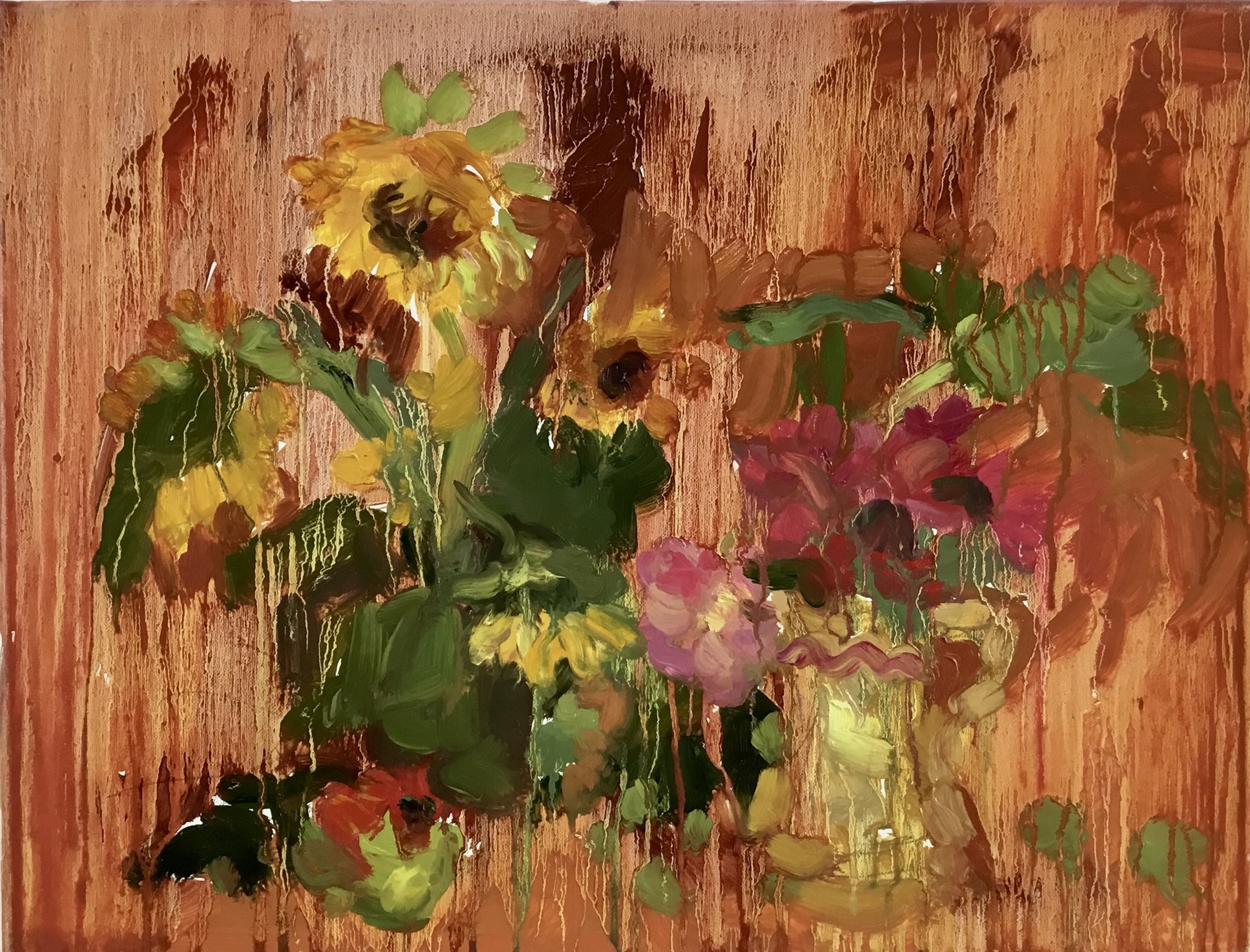 Annelise Firth | Still life with sunflowers (2022) | MutualArt