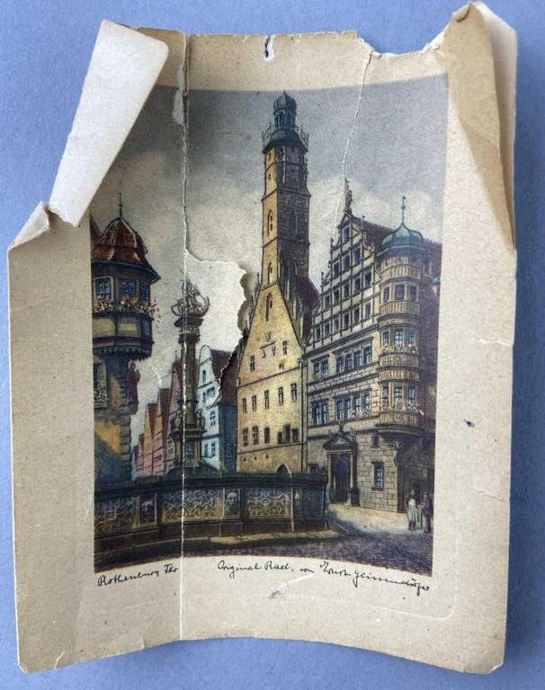 Ernst Geissendorfer | Geissendorfer Etching Rothenburg Tauber (1960 ...