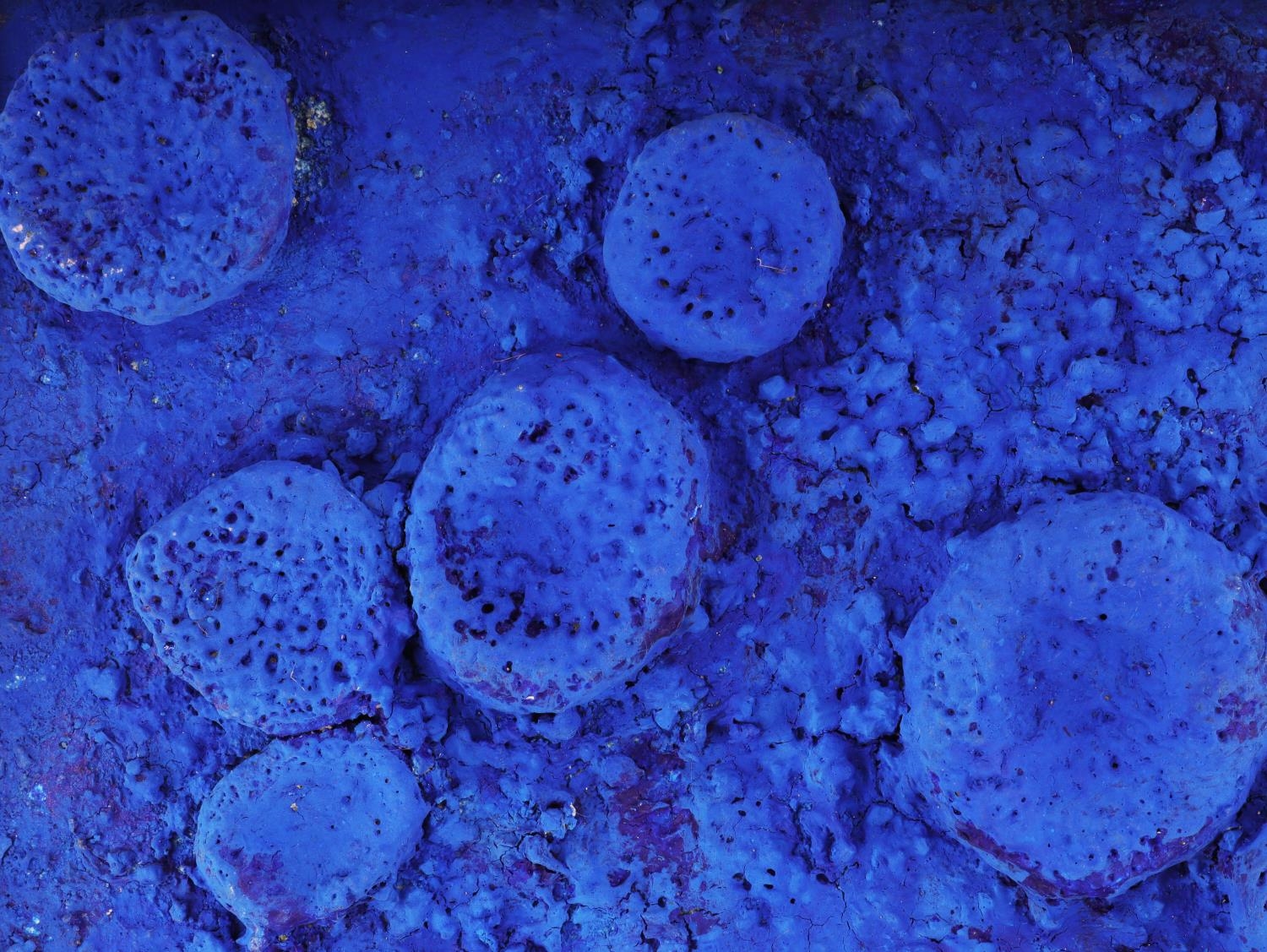 Artwork by Yves Klein, YVES KLEIN BLUE TEXTURAL MODERN ART PAINTING, Made of PAINTING
