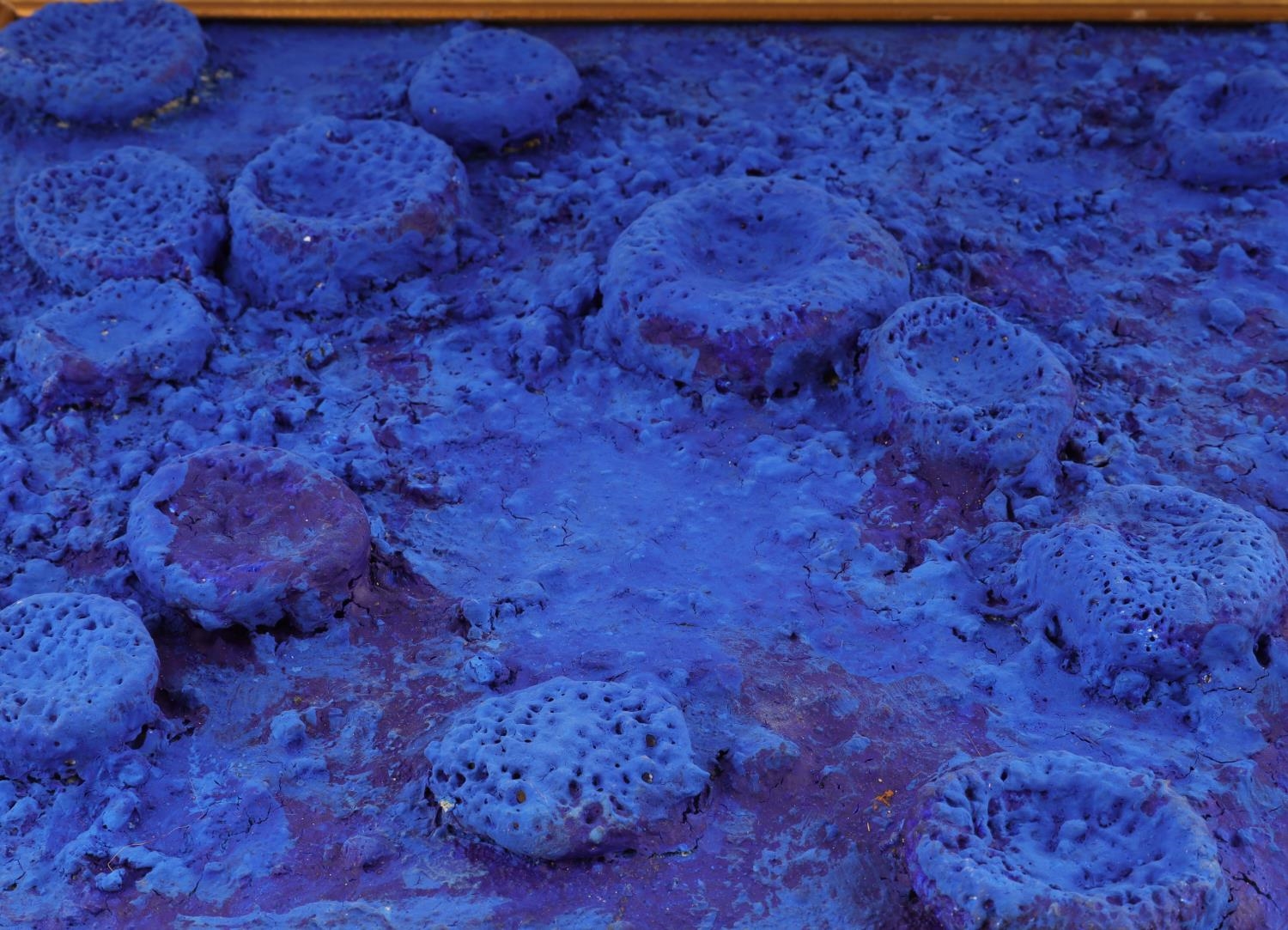Artwork by Yves Klein, YVES KLEIN BLUE TEXTURAL MODERN ART PAINTING, Made of PAINTING