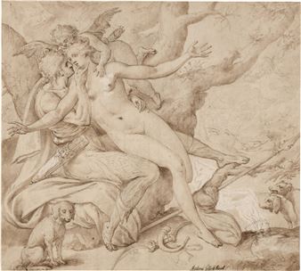 Venus and Adonis - Anthonie van‏ Blocklandt van Montfoort