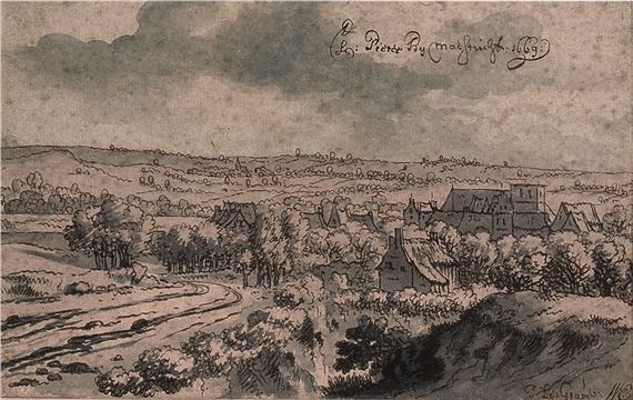 View of St. Peter’s Church, near Maastricht by Josua de Grave, 1669
