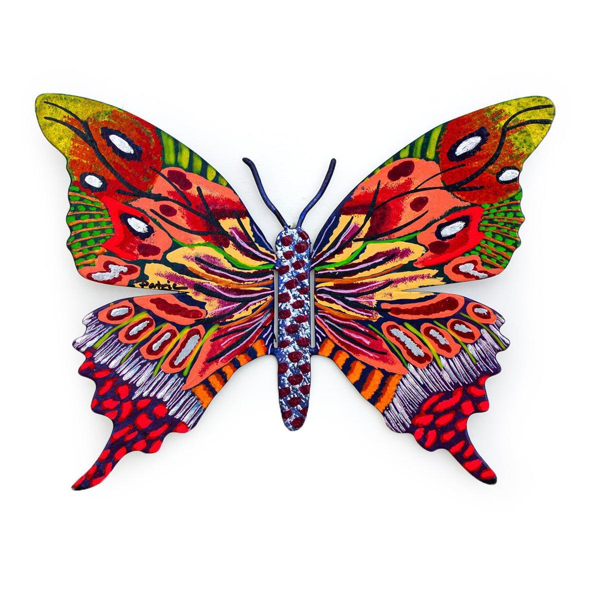 Artwork by Patricia Govezensky, Butterfly, Made of Original Painting on Cutout Steel