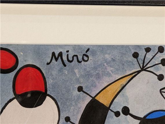 JOAN MIRO、COMPOSITION、海外版超希少レゾネ、新品額装付 Joan Miro ”Composition (Painting)” 額入り ポスター