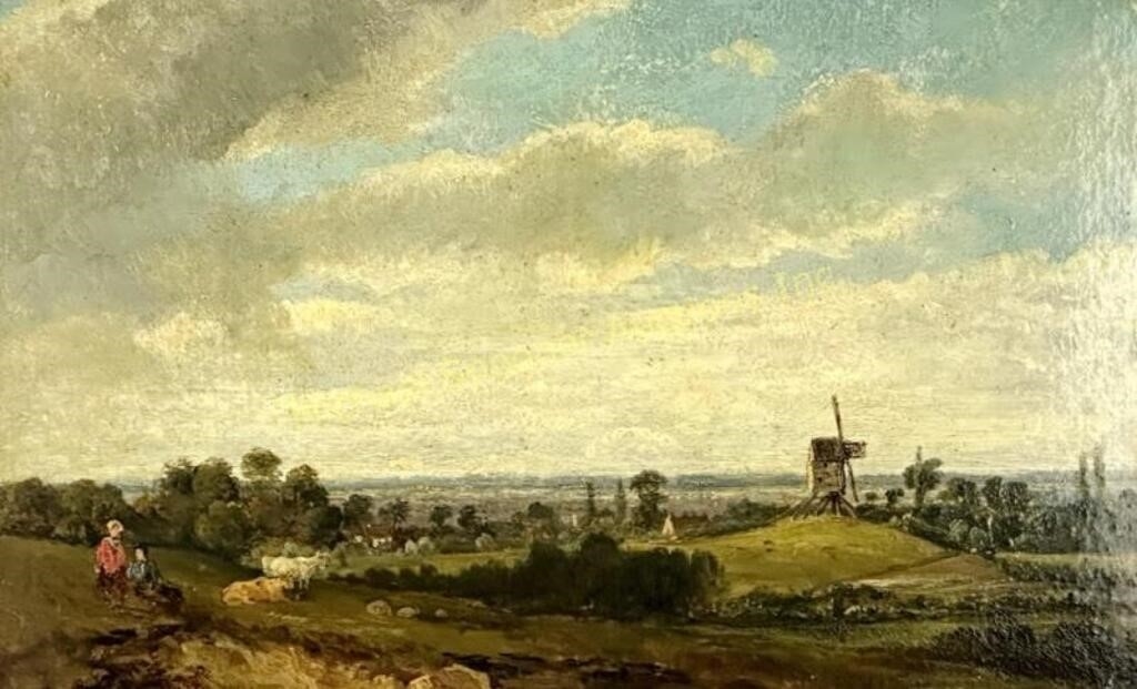 John Constable | (1776-1837) PASTORAL SCENE WITH WINDMILL | MutualArt