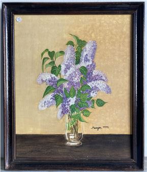 Ecole française de la fin du XXe siècle - Bouquet de lilas - - Maryse