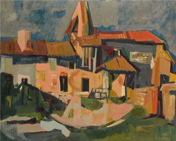 Pierre THÉRON (1918-2001)
Baudignan (Landes)
Oil... - Lot 245 - Briscadieu by Pierre Theron