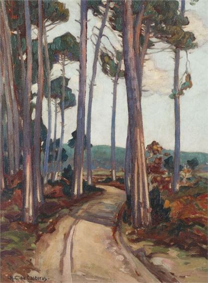 Path under the pines by René-Raymond Gouget de Casteras