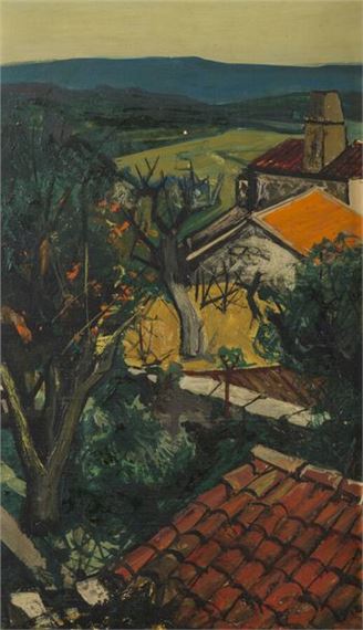 The roofs of Xaintrailles by Pierre Theron, 1952