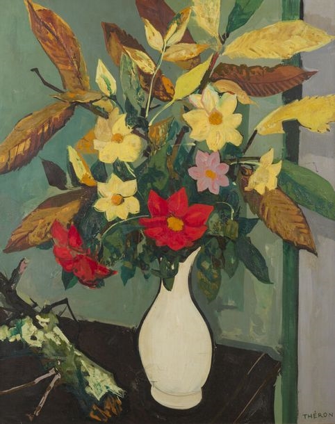 Autumn flowers, 1954 by Pierre Theron, 1954