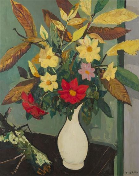 Autumn flowers, 1954 by Pierre Theron, 1954