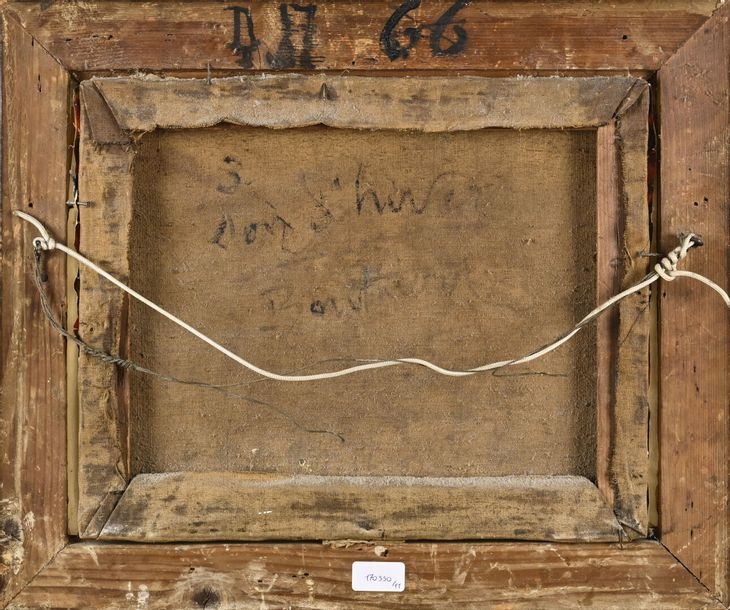 Artwork by Charles Bouthéon, Winter Day" mountain landscape,, Made of oil on canvas