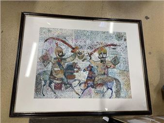 Combat de cavaliers - Muhamed EL Cuzi