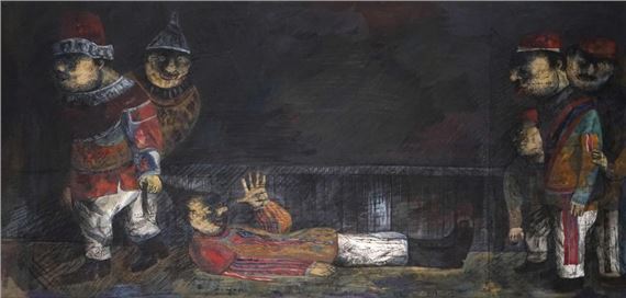 Denis POUPPEVILLE (1947) Pied de nez by Denis Pouppeville, dated 1985