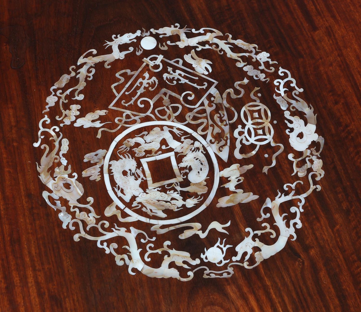 Chinese School | A Chinese hardwood table of square outline | MutualArt