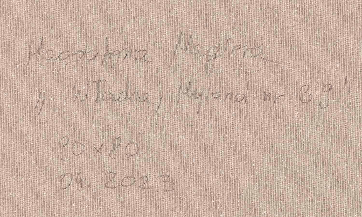 Artwork by Magdalena Magiera, "Lord, Made of acrylic/canvas