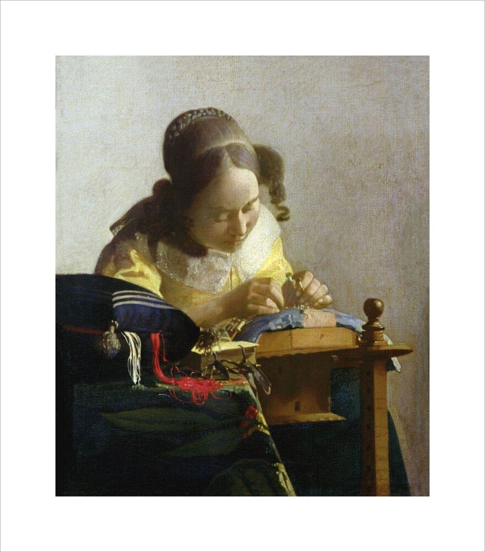 Jan Vermeer | The Lacemaker (1669) | MutualArt