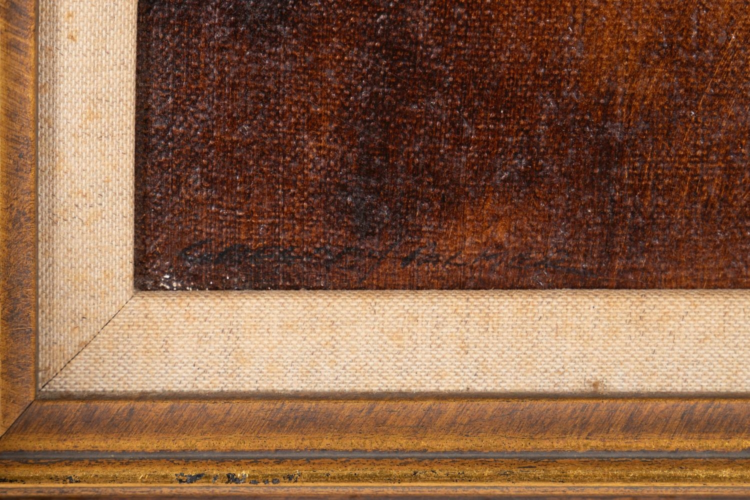 Artwork by Gregory C. Palmer, GREGORY PALMER 'PLOWMAN' FIGURAL O/C, Made of oil on canvas